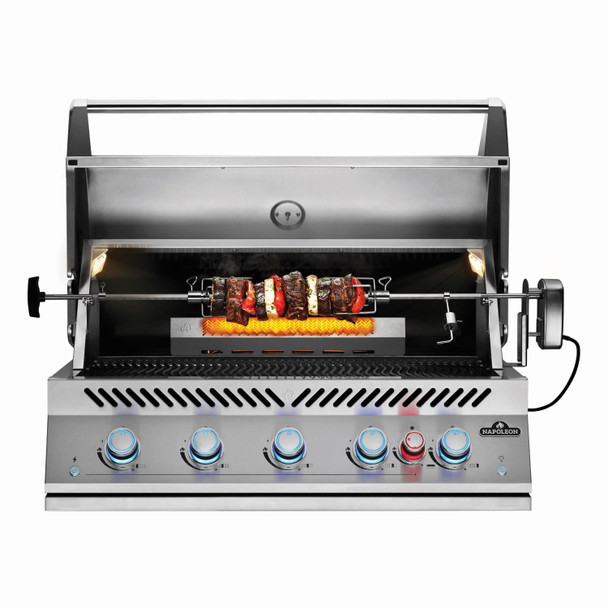 Napoleon Built-In 700 Series 38-Inch Propane Gas Grill w/ Infrared Rear Burner & Rotisserie Kit - BIG38RBPSS-1
