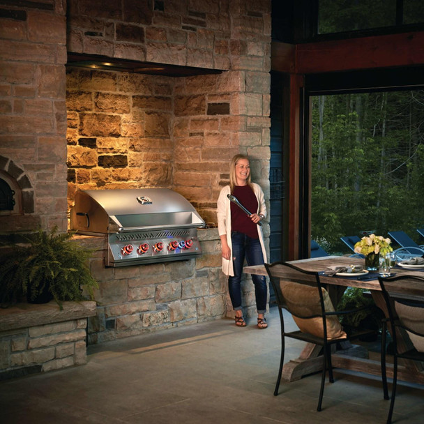 Napoleon Built-In 700 Series 38-Inch Propane Gas Grill w/ Infrared Rear Burner & Rotisserie Kit - BIG38RBPSS-1