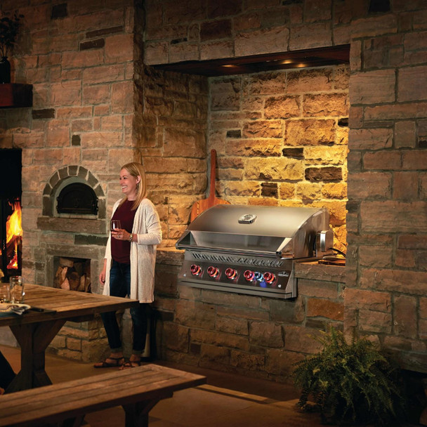 Napoleon Built-In 700 Series 38-Inch Propane Gas Grill w/ Infrared Rear Burner & Rotisserie Kit - BIG38RBPSS-1