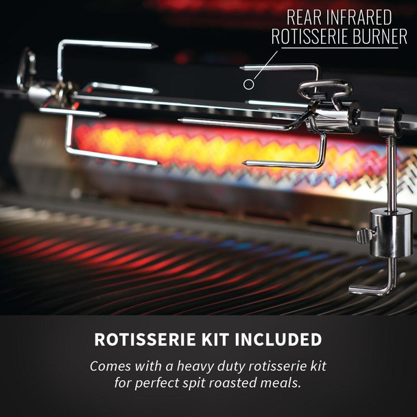 Napoleon Built-In 700 Series 38-Inch Propane Gas Grill w/ Infrared Rear Burner & Rotisserie Kit - BIG38RBPSS-1