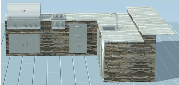 Summerset Outdoor Kitchen Plan S-L-01