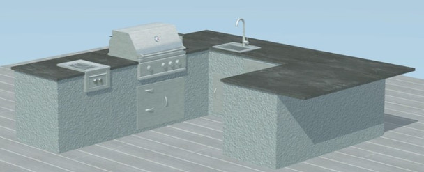 Summerset Outdoor Kitchen Appliance Package Deal (Plan SA-U-02)