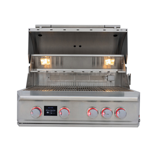 Blaze LTE PRO 32-Inch 4-Burner Built-in Grill w/ Digital Temperature Screen & Rear Infrared Burner