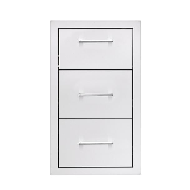 TrueFlame 17-Inch Vertical 2-Drawer & Paper Towel Holder Combo - TF-TDC-17-A