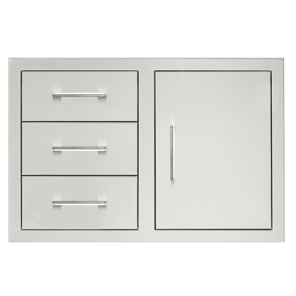 TrueFlame 33-Inch 3-Drawer and Access Door Combo w/Hidden Hinge - TF-DC3-33-A