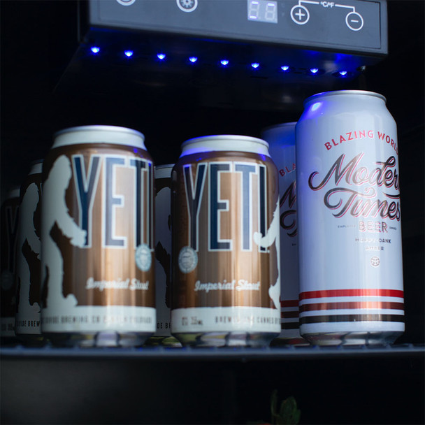 TrueFlame 15-Inch Outdoor Rated Refrigerator w/Stainless Steel Door & Handle