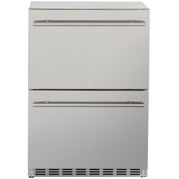 TrueFlame 24-Inch Deluxe Outdoor Rated 2-Drawer Refrigerator