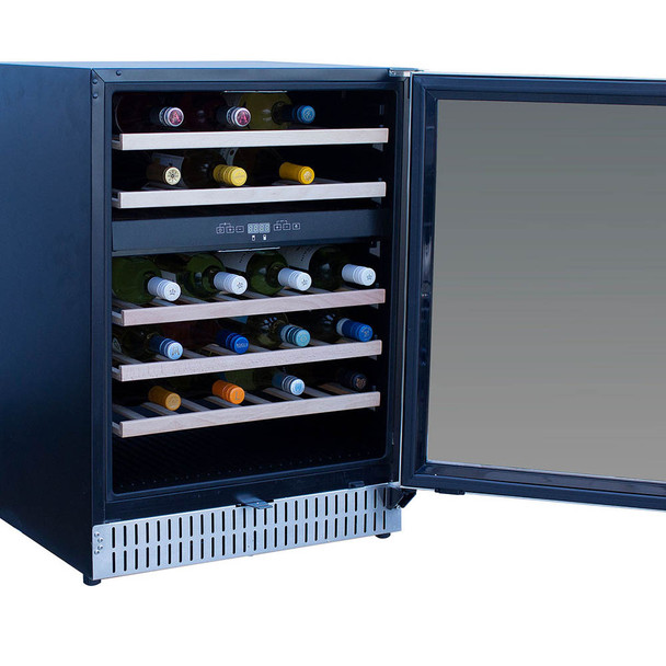TrueFlame 24-Inch Outdoor Rated Dual Zone Wine Cooler