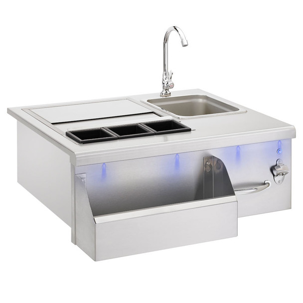 TrueFlame 30-Inch Built-In Bar Center w/Ice Chest & Sink - TF-BC-30L