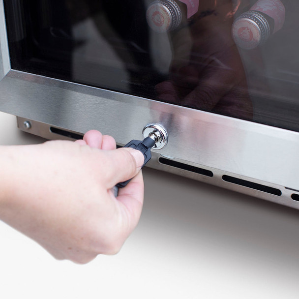 TrueFlame 15-Inch Outdoor Rated Wine Cooler - AMD-RFR-15W