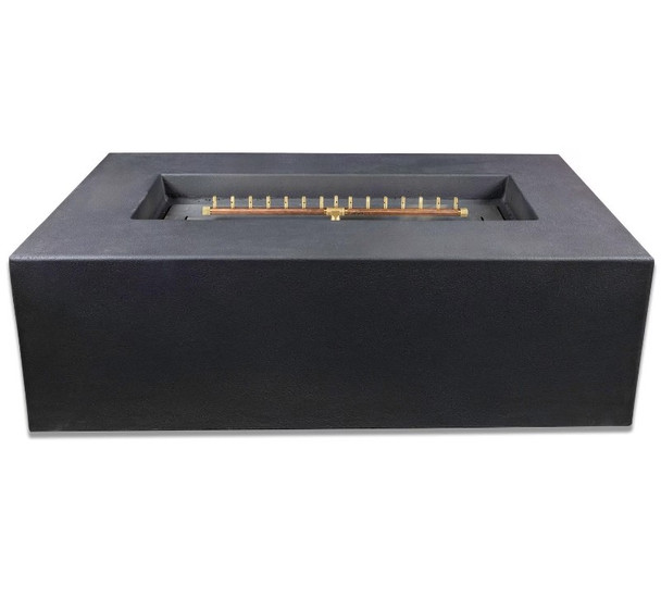 Blaze 60-Inch Rectangular Concrete Propane Fire Pit Table in Phantom (Propane)