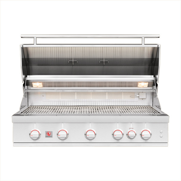 Summerset Sizzler Pro 40-Inch 5-Burner Built-In Grill with Rear Infrared Burner - SZRPRO40