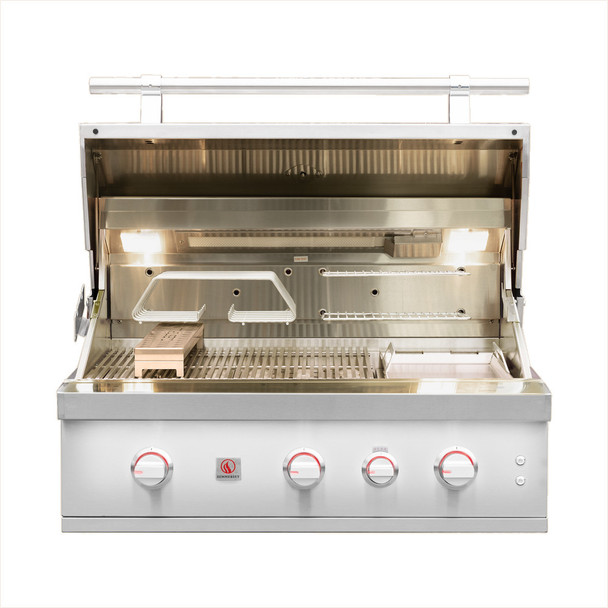 Summerset Quest 36-Inch 3-Burner Built-In Grill with Rear Infrared Burner