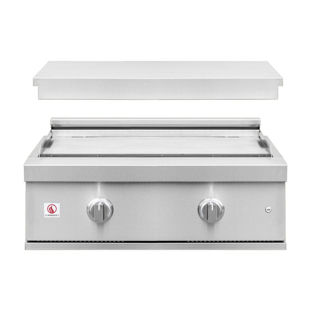 Summerset Pro Series 30-Inch 2-Burner Built-In Commercial Style Flat Top Griddle