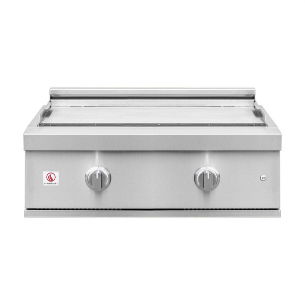 Summerset Pro Series 30-Inch 2-Burner Built-In Commercial Style Flat Top Griddle