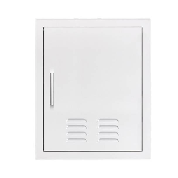 Summerset 18-Inch Stainless Steel Left-Hinged Vented Vertical Single Access Door