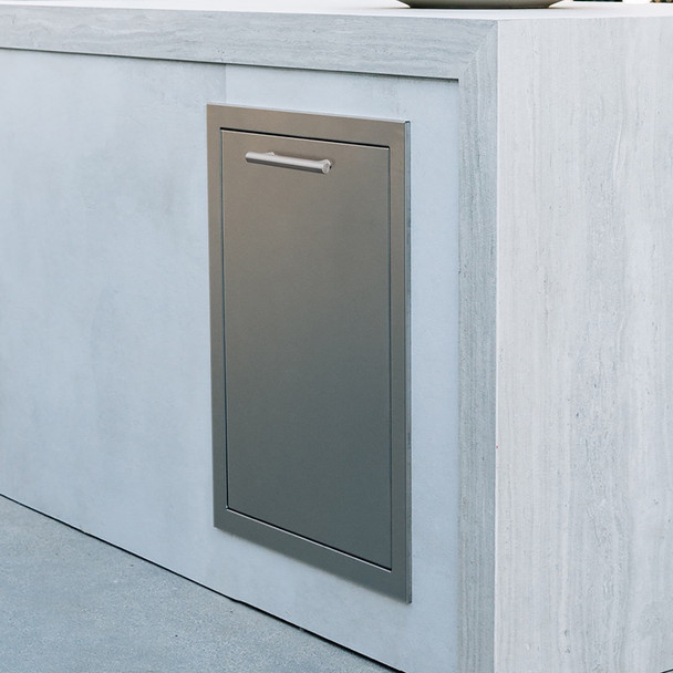 Summerset 20-Inch Stainless Steel 2-Bin Roll-Out Trash and Recycling Bin