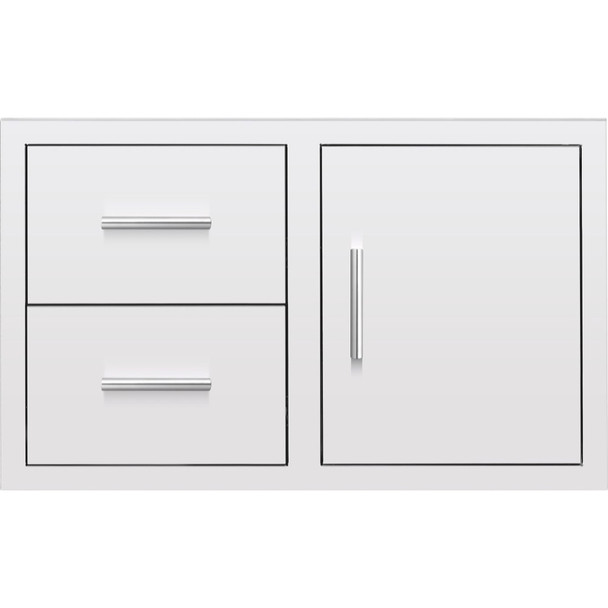 Summerset 36-Inch Stainless Steel Access Door & Double Drawer Combo