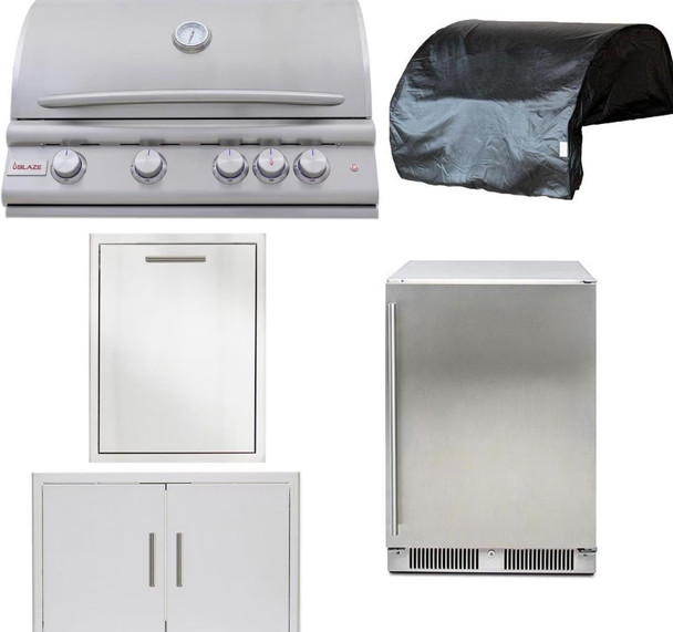 Blaze LTE+ 5-Piece 32-Inch Natural Gas Outdoor Kitchen Package