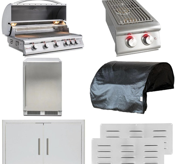 Blaze LTE 7-Piece 40-Inch Natural Gas Outdoor Kitchen Package