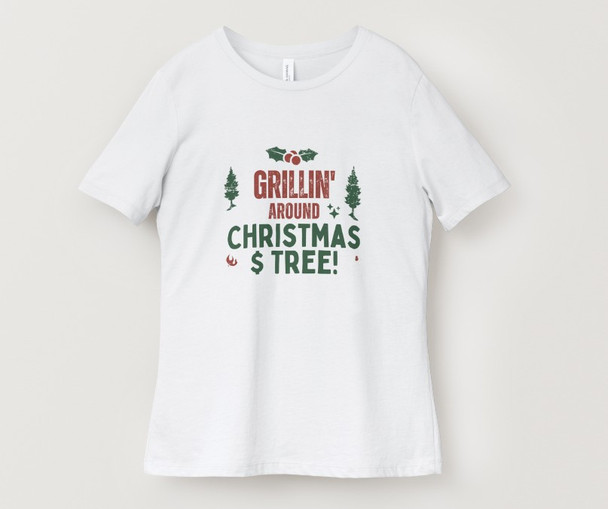 Grillin around the Christmas Tree T shirt