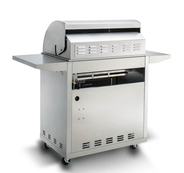 Blaze LTE 32-Inch 4-Burner Propane Gas Grill w/ Rear Infrared Burner & Grill Lights