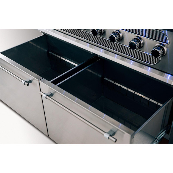 American Made Grills Muscle 54-Inch Freestanding Hybrid Grill