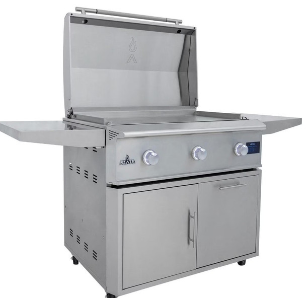 Blaze LTE PRO 40-Inch Natural Gas Griddle w/ Digital Temperature Screen & Lift-Assist Lid - Freestanding