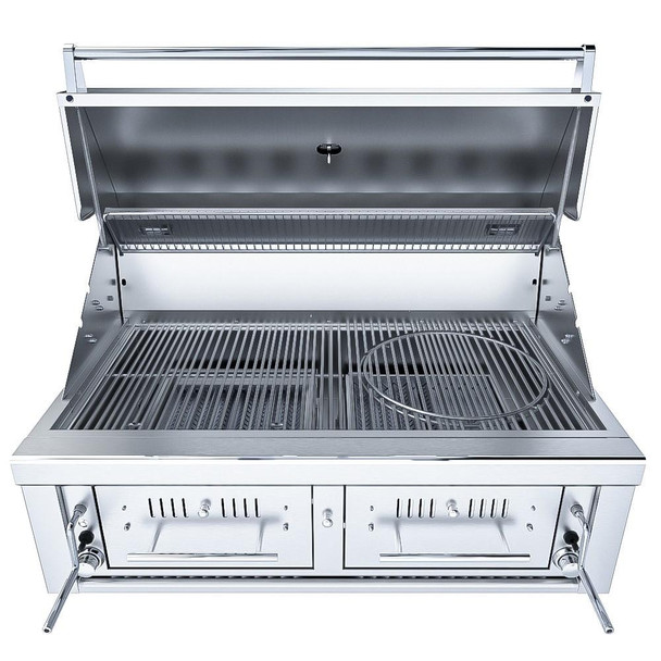 Sunstone Series 42-Inch Hybrid Dual Zone Charcoal/Wood Burning Grill