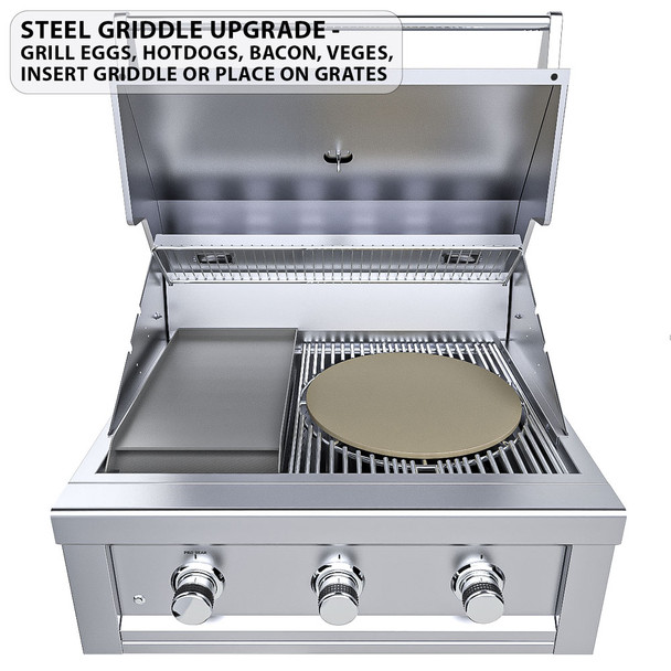 Sunstone Ruby 30-in 3-Burner Built-In Grill