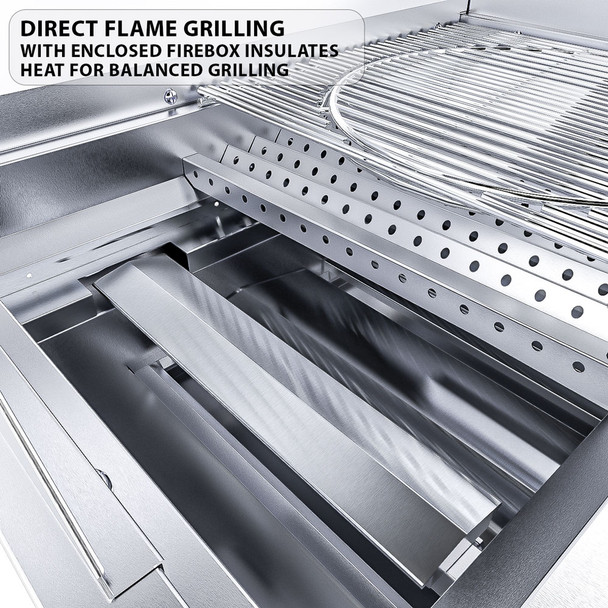 Sunstone Ruby 36-Inch 4-Burner Built-In Grill