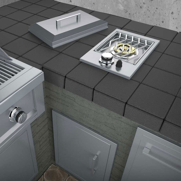 Sunstone Drop-In Gas Single Side Burner w/Removable Lid