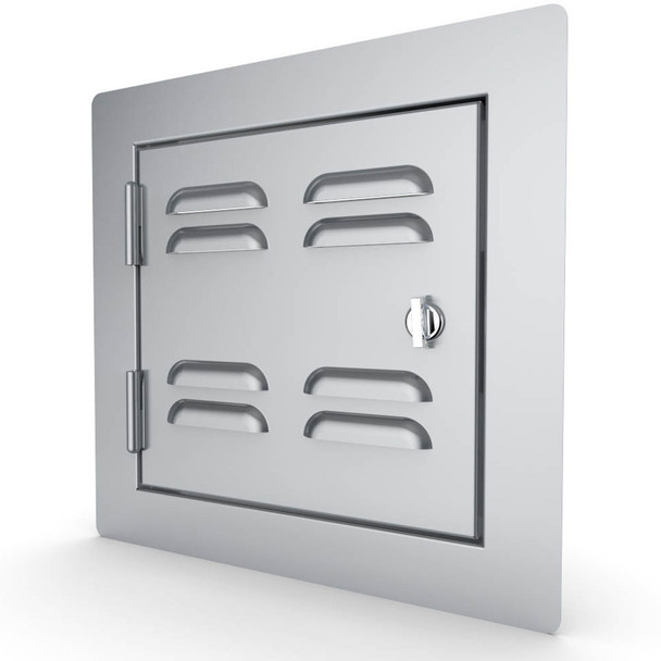 Sunstone Classic Series 12-Inch Stainless Steel Left-Hinge Vented Single Access Door