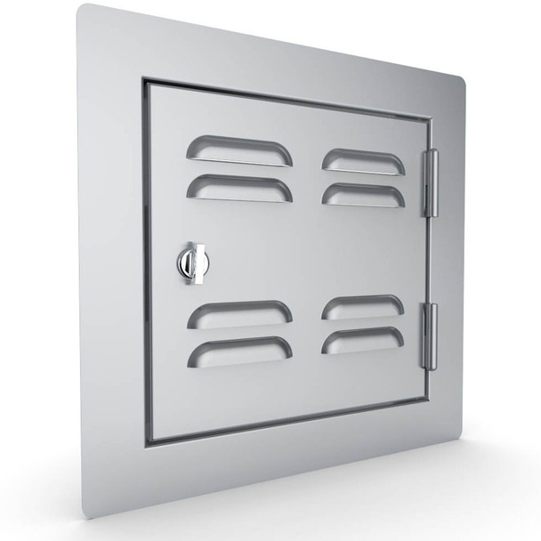 Sunstone Classic Series 12-Inch Stainless Steel Right-Hinge Vented Single Access Door