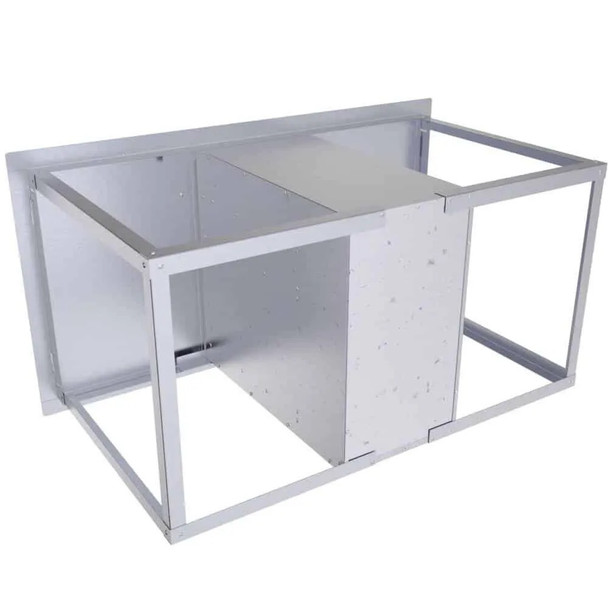 Sunstone Grills Classic Series 42-Inch Stainless Steel Flush Mount Double Access Door & Double Drawer Combo-Back-View