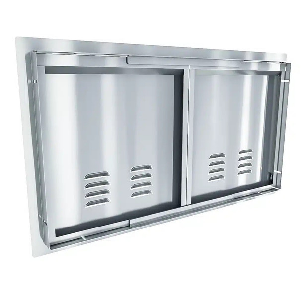 Sunstone Grills Aruba Series 36-Inch Stainless Steel Vented Double Access Door-Back-View