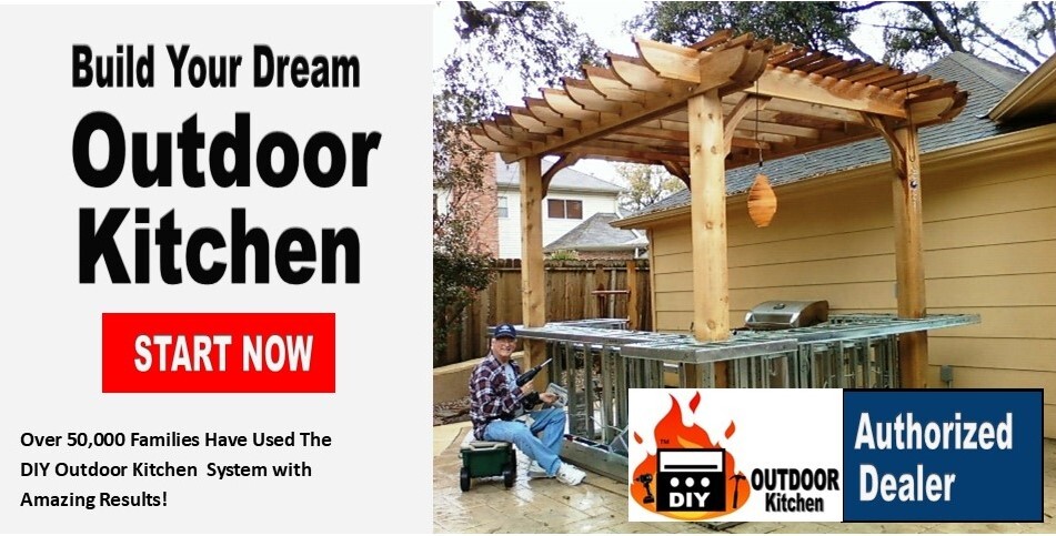 diy outdoor kitchen frame kits, bbq island kits, bbq coach kits, bbq tubesm connectubes, grill island frames, pre fab bbq frames, modular outdoor kitchens