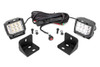 Can-Am Defender Rear Facing 3 Inch Chrome Series LED Kit 16-20 Defender Rough Country