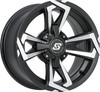 RIOT WHEEL 14X7 4/137 5+2 (+10MM) BLK/MACHINED