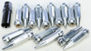 SPIKE LUG NUT 10MMX1.25 60' CHROME TAPERED 14MM HD W/KEY