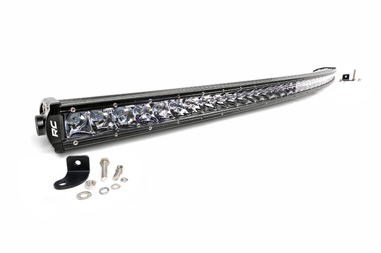 50 Inch Curved CREE LED Light Bar Single Row Chrome Series Rough Country