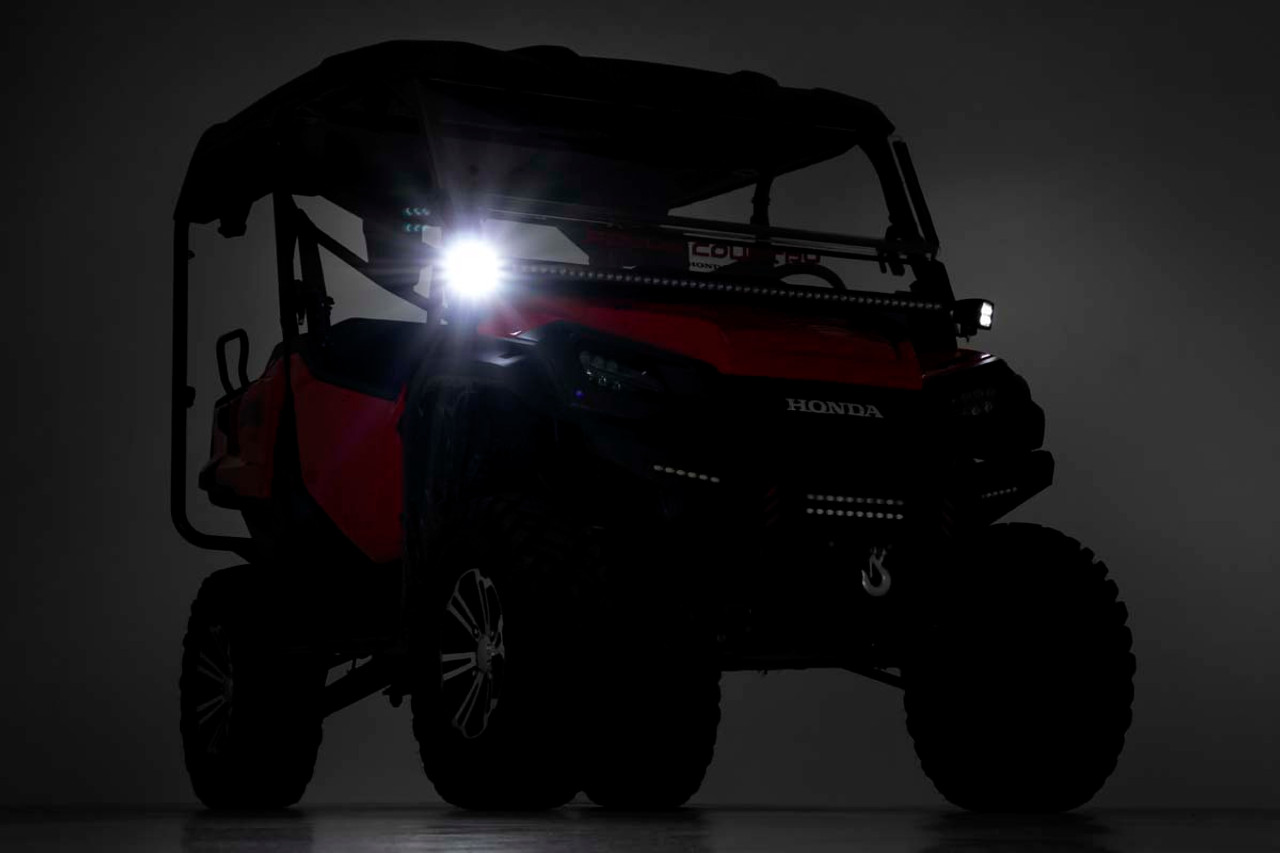 Honda Dual LED Cube Kit 2.0 Inch Black Series w/ White DRL 16-20 Pioneer Rough Country