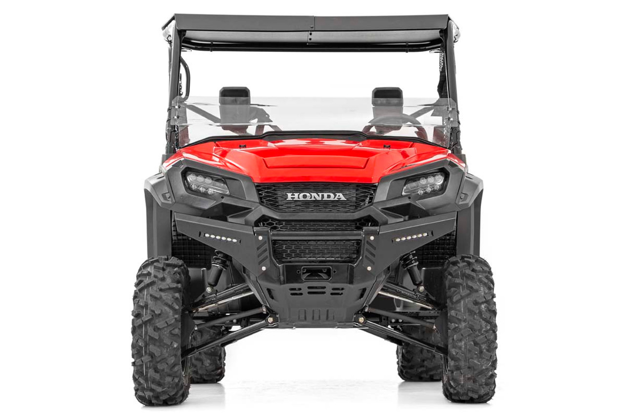 Honda Front Bumper Panels w/ 6.0 Inch LED Light Bars 16-20 Pioneer 1000 w/o Factory Stinger Rough Country