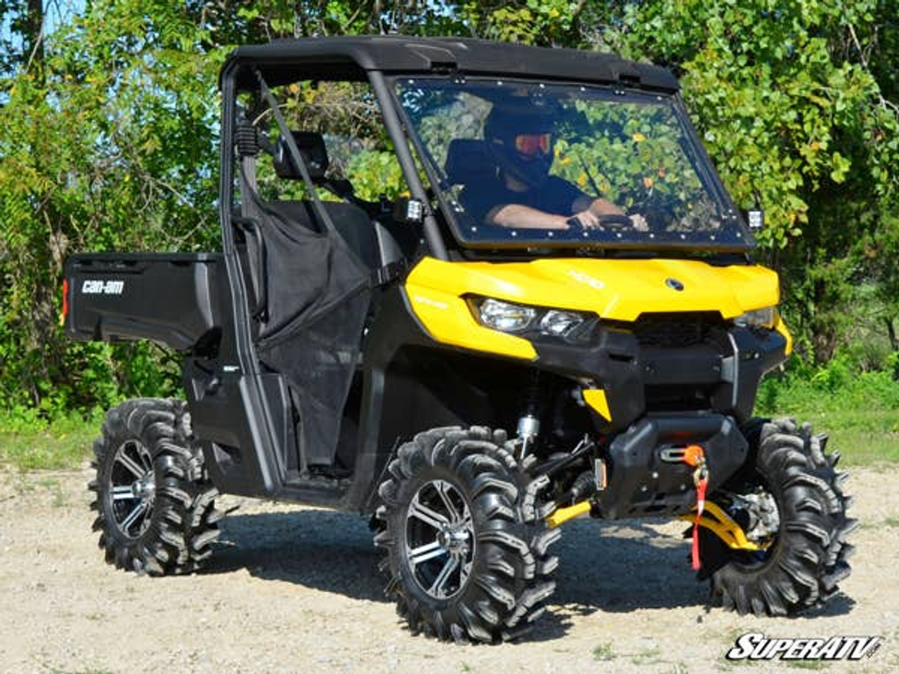 SUPER ATV CAN-AM DEFENDER SCRATCH RESISTANT FLIP WINDSHIELD