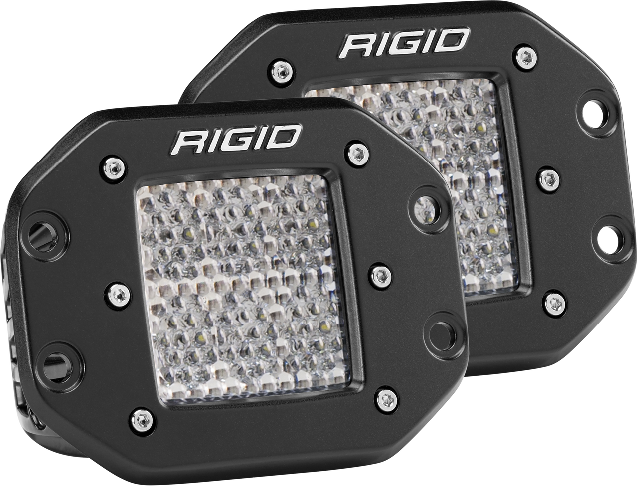 Diffused Flush Mount Pair D-Series Pro RIGID Industries