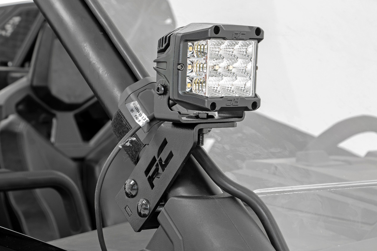 Polaris Dual LED Cube Kit w/ 3 Inch Wide Angle LEDs 20-21 Polaris RZR PRO XP Rough Country