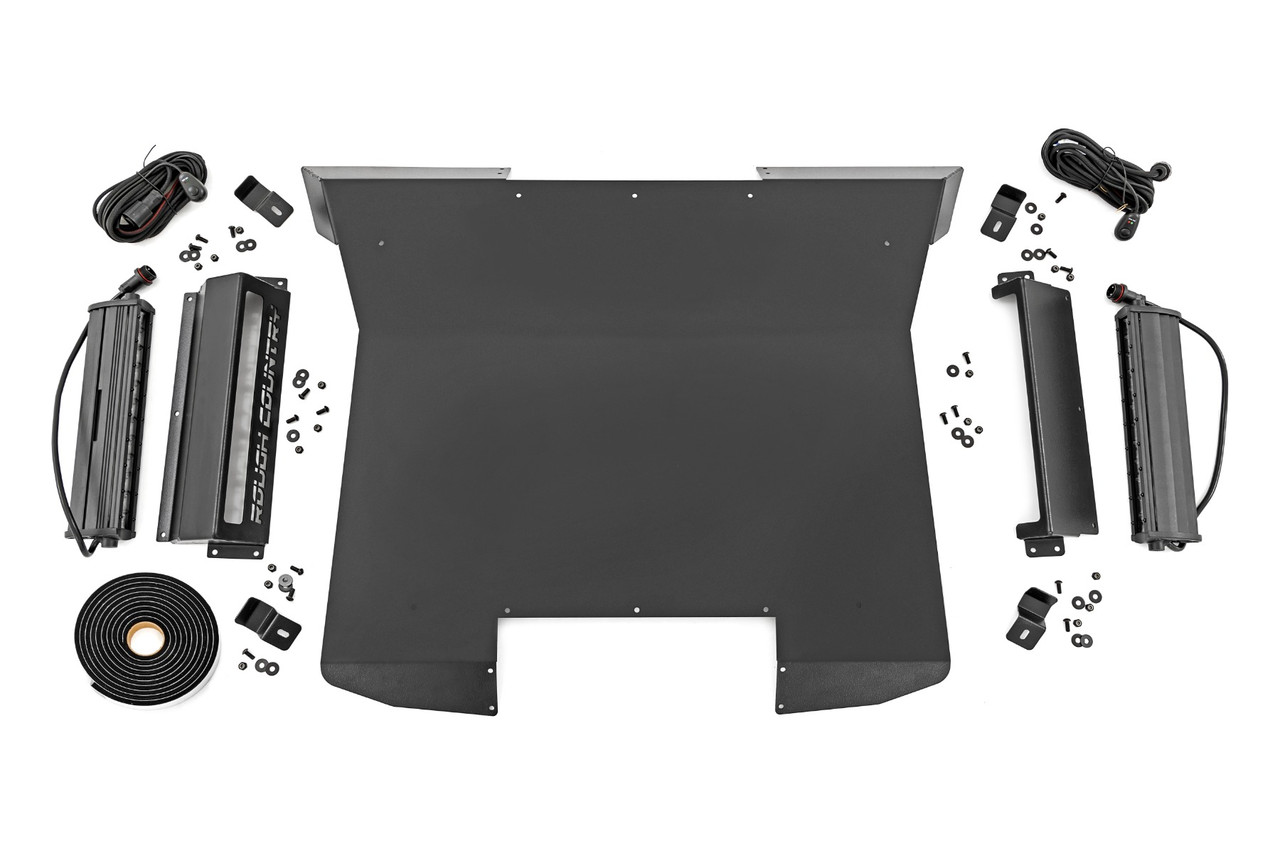Metal Roof With Lights 09-22 Polaris RZR 170 4WD Rough Country