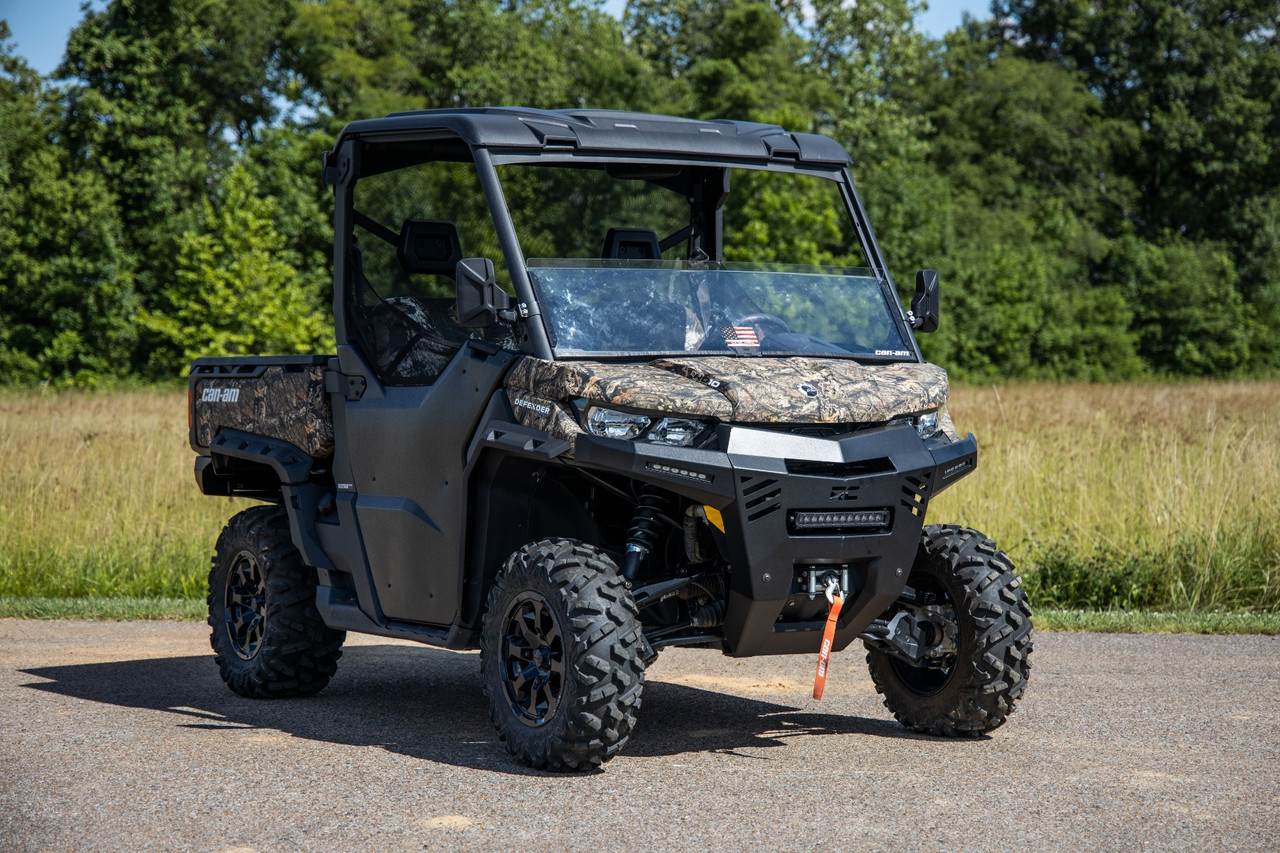 Front Bumper with 12 Inch and 6 Inch Pair Combo 16-22 Can-Am Defender Rough Country