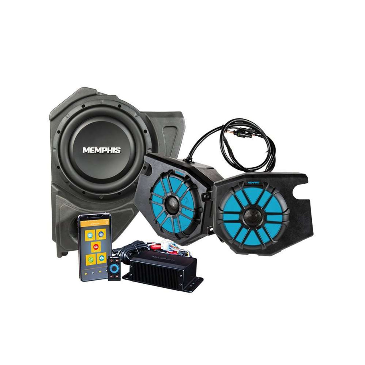 CORE2P 2 Speaker UTV Audio with Subwoofer for Polaris RZR 2014 and newer