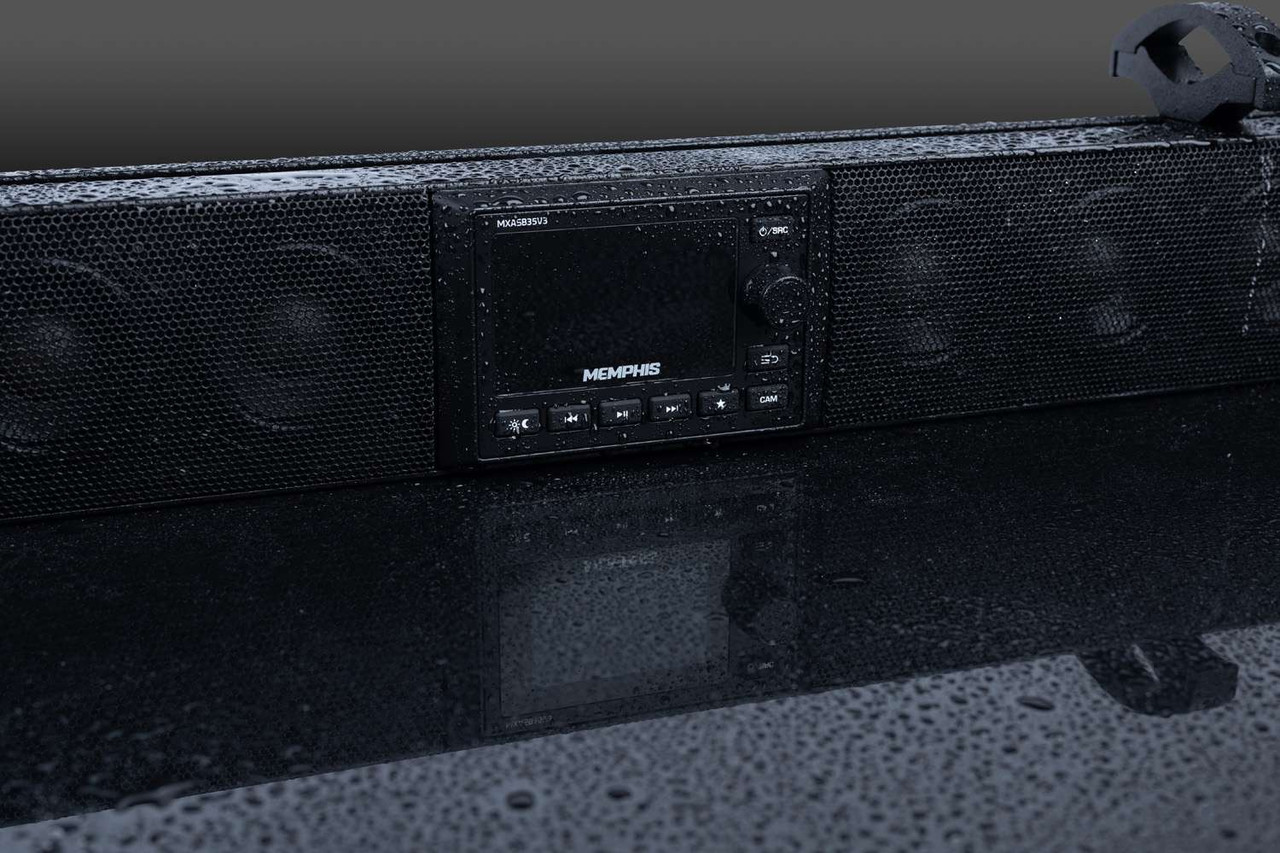 Powersports 35 Inch Soundbar with LED and video input Memphis Car Audio